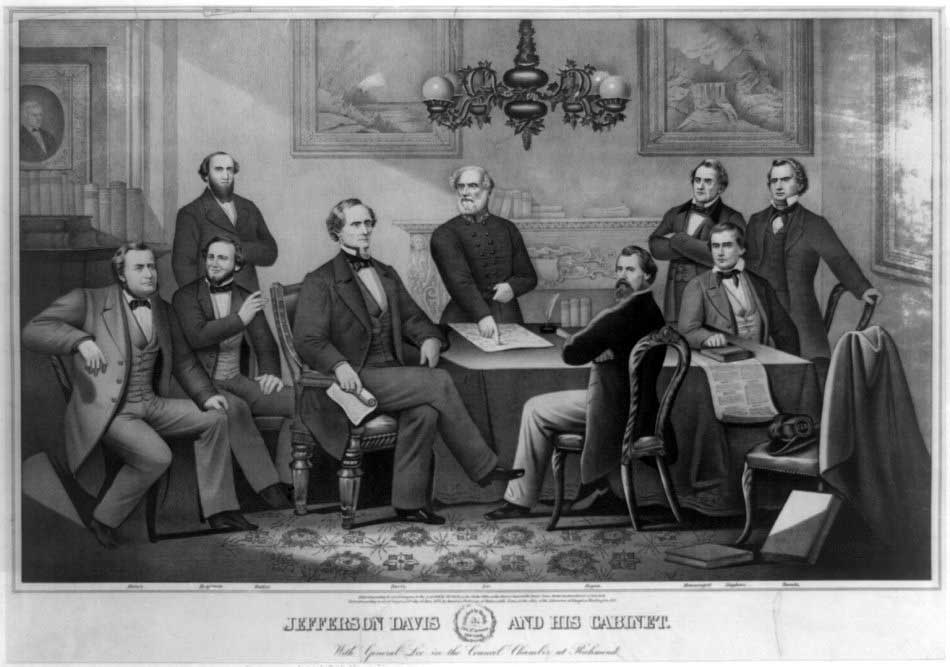 Jefferson Davis and his cabinet
