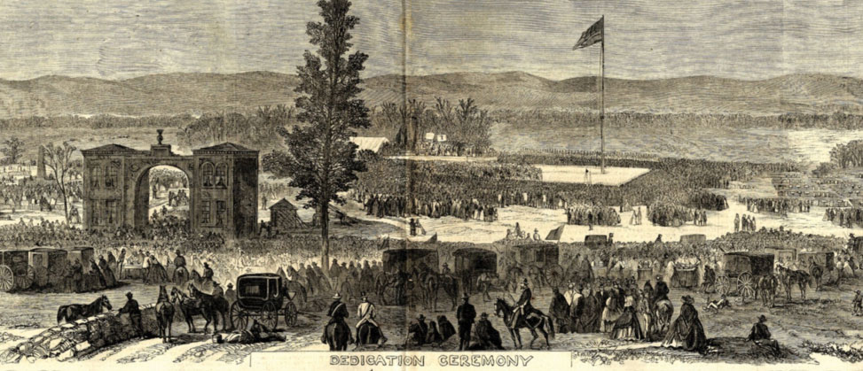 Dedication Ceremony, Frank Leslie’s Illustrated Newspaper, December 5, 1863